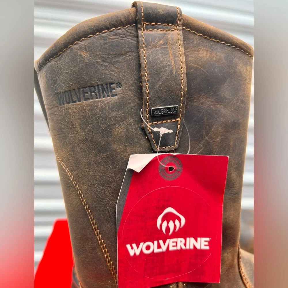 Wolverine Work Boots Brek Wellington Steel Toe WP Slip Resistant Men’s 11.5 Wide